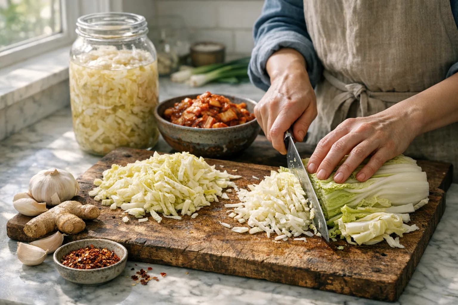 Kimchi vs chucrut: diferencias y beneficios